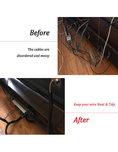 Manguito Trenzado Expandible Wang-Data 25ft Negro 3.18cm