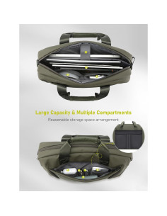 Bolsa de Hombro para Laptop 15-16" GAOCHY Verde Impermeable 2