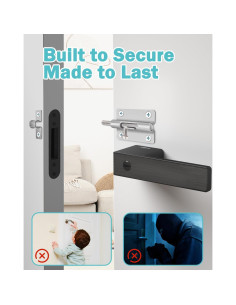 Cerradura deslizante de seguridad Cranach 7.62 cm acero alta resistencia 2