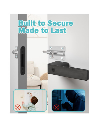 Cerradura deslizante de seguridad Cranach 7.62 cm acero alta resistencia