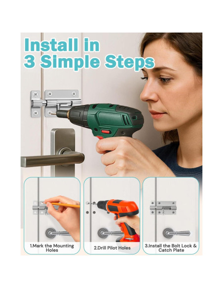 Cerradura deslizante de seguridad Cranach 7.62 cm acero alta resistencia