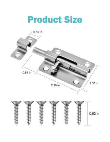 Cerradura deslizante de seguridad Cranach 7.62 cm acero alta resistencia