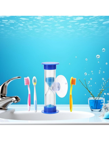 Temporizador de Arena Azul Tustao 2-3 Minutos con Ventosa