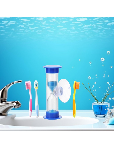 Temporizador de Arena Azul Tustao 2-3 Minutos con Ventosa Temporizador de Arena Azul Tustao 2-3 Minutos con Ventosa