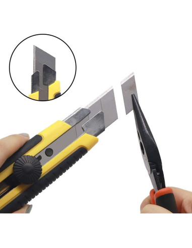 Cuchillo Utility Scimaker 25mm con 10 Hojas SK5 Reemplazables