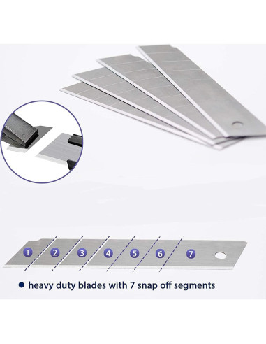 Cuchillo Utility Scimaker 25mm con 10 Hojas SK5 Reemplazables