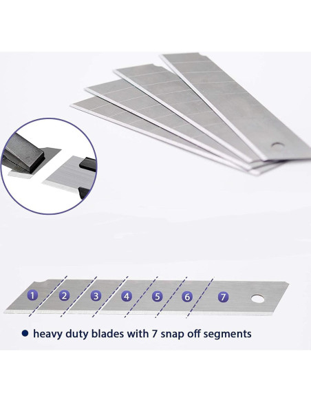 Cuchillo Utility Scimaker 25mm con 10 Hojas SK5 Reemplazables