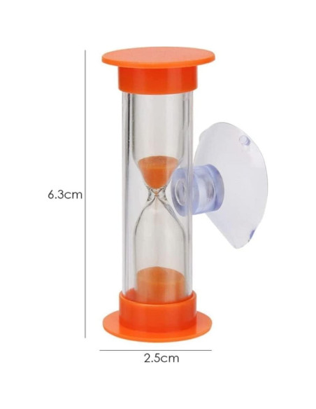 Temporizador de Arena Azul Tustao 2-3 Minutos con Ventosa Temporizador de Arena Azul Tustao 2-3 Minutos con Ventosa