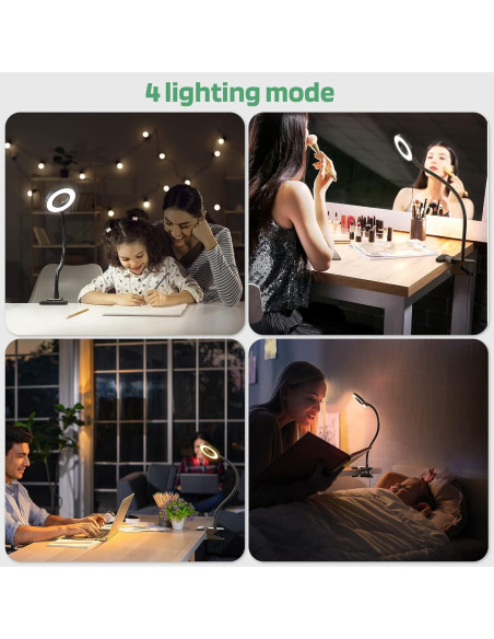Luz LED de Lectura Clip GLORIOUS-LITE 36 LEDs 4 Modos