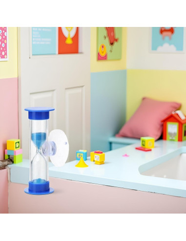 Temporizador de Arena Azul Tustao 2-3 Minutos con Ventosa