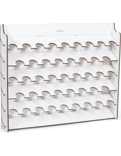 Expositor de Pinturas Montado en Pared Vallejo 43 Botellas 18 ml 2