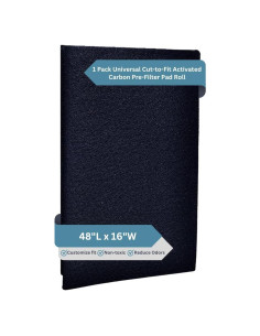 Filtro de Aire de Carbono Activado Fresh Headquarters 40.64x121.92cm