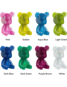 Resina UV Coloreada LIGHTWISH 400g Brillo Diamante 8 Colores 2