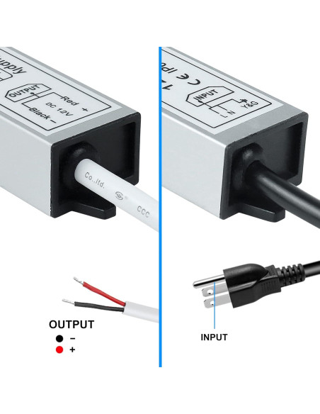 Fuente de Alimentación LED 12V 30W inShareplus IP67 Impermeable
