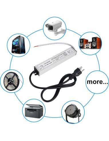 Fuente de Alimentación LED 12V 30W inShareplus IP67 Impermeable