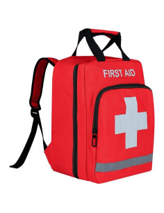 Mochila de Primeros Auxilios Roja JIPEMTRA 35x25x20cm Vacía