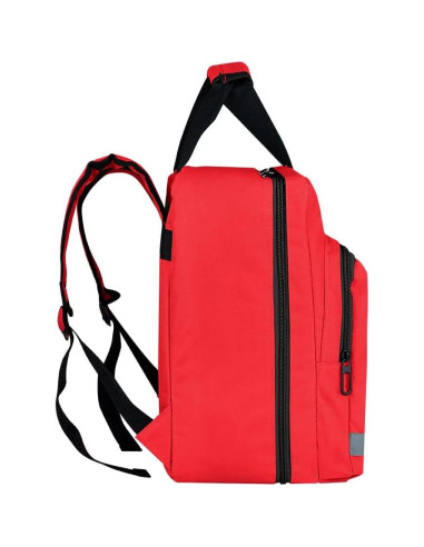 Mochila de Primeros Auxilios Roja JIPEMTRA 35x25x20cm Vacía
