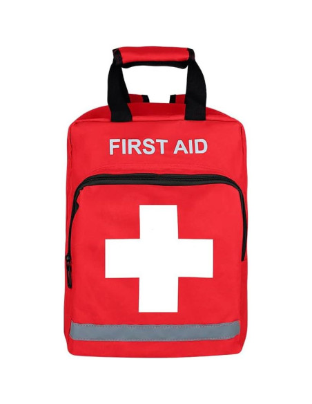 Mochila de Primeros Auxilios Roja JIPEMTRA 35x25x20cm Vacía