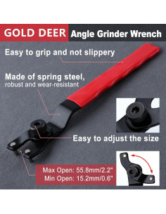 Llave de Grano Ajustable GOLD DEER con 6 Tuercas de Bloqueo 2