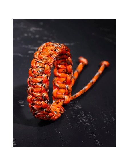 Pulseras de Supervivencia Jewever Paracord Ajustables Juego de 2
