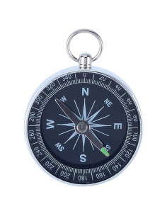 Brújula de bolsillo VGEBY para camping y senderismo - Aluminio