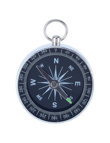 Brújula de bolsillo VGEBY para camping y senderismo - Aluminio