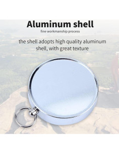 Brújula de bolsillo VGEBY para camping y senderismo - Aluminio 2