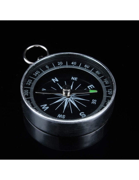 Brújula de bolsillo VGEBY para camping y senderismo - Aluminio