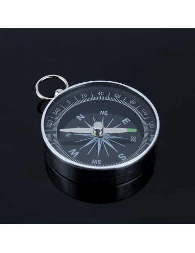 Brújula de bolsillo VGEBY para camping y senderismo - Aluminio