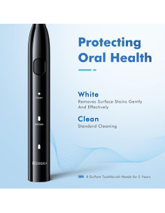 Cepillo de dientes eléctrico Keosaa ALB-927 con 8 cabezales 2