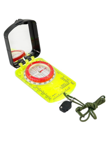 Brújula de Espejo Beileshi DC45-6E con Clinómetro y LED