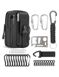 Bolsa Táctica DENZI BG001 con Kit de Supervivencia 36 en 1