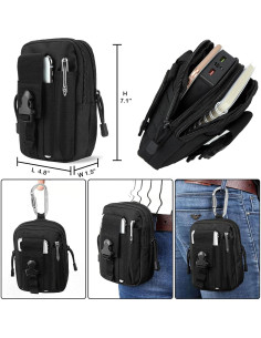 Bolsa Táctica DENZI BG001 con Kit de Supervivencia 36 en 1 2