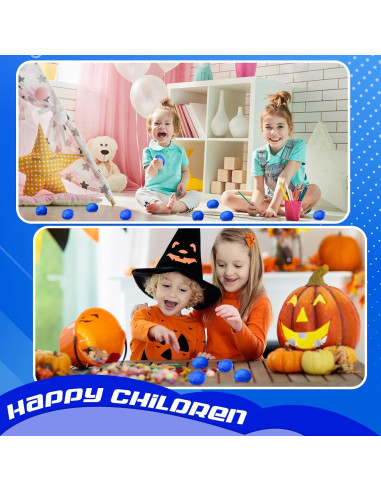 30 Bolas de Estrés Cerebral Jenaai 7 cm Alivio de Ansiedad Azul