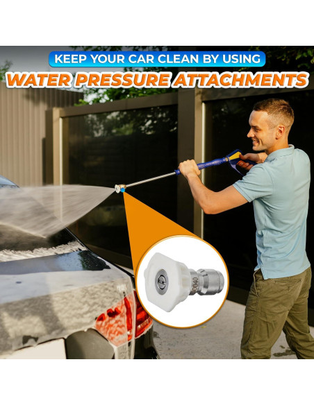 5 Boquillas de Lavadora a Presión BURIUS 2700 PSI Acero Inoxidable