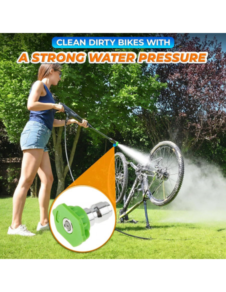 5 Boquillas de Lavadora a Presión BURIUS 2700 PSI Acero Inoxidable