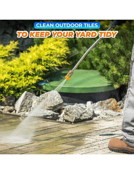 5 Boquillas de Lavadora a Presión BURIUS 2700 PSI Acero Inoxidable