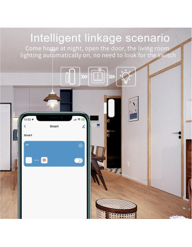 Paquete de 2 Sensores de Puerta WiFi Farylink M2 para Seguridad