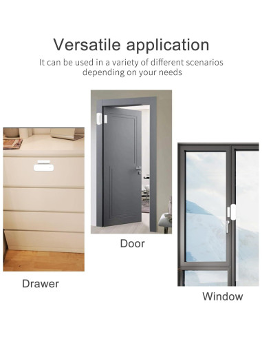 Paquete de 2 Sensores de Puerta WiFi Farylink M2 para Seguridad