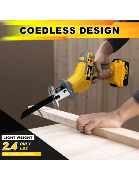 Sierra Recíproca Inalámbrica RAYLEEY 20V MAX 3500 SPM