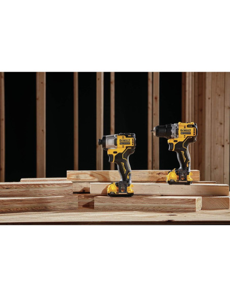 Kit Taladro y Destornillador Inalámbrico DEWALT DCK221F2 12V