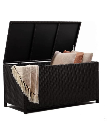 Caja de Almacenamiento Exterior SKRT 120 Galones Resina Negra