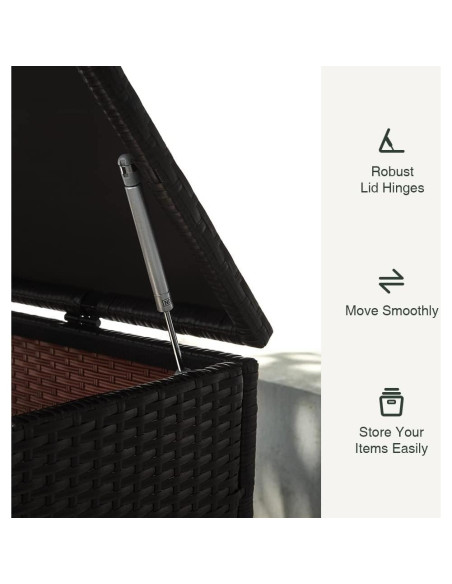 Caja de Almacenamiento Exterior SKRT 120 Galones Resina Negra