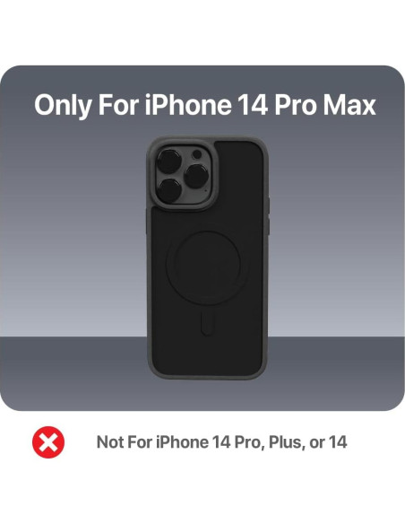 Funda BLACK+DECKER para iPhone 14 Pro Max, Protección Militar, Negro