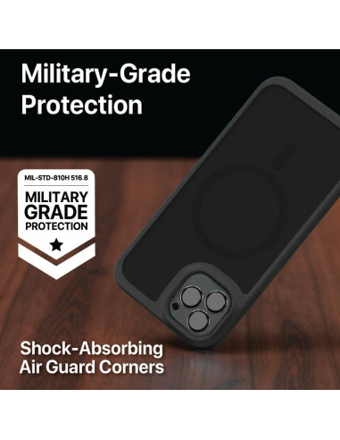 Funda BLACK+DECKER para iPhone 14 Pro Max, Protección Militar, Negro