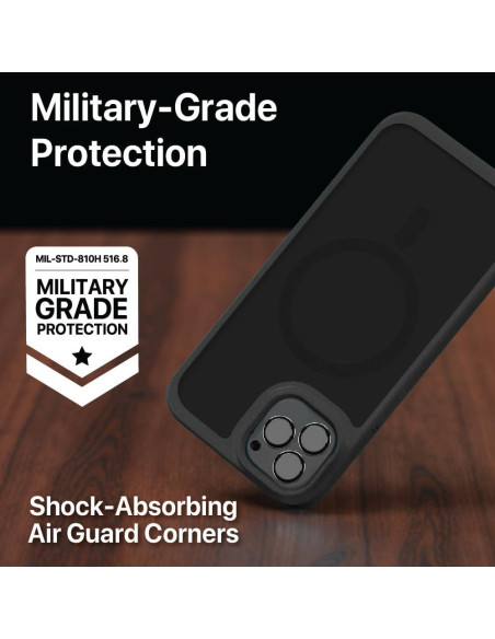 Funda BLACK+DECKER para iPhone 14 Pro Max, Protección Militar, Negro