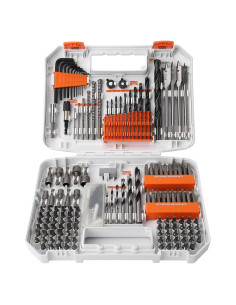 Juego de 200 Piezas de Brocas y Puntas COMOWARE HSS/CR-V