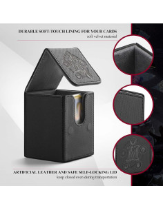 Caja de Almacenamiento para Cartas TCGUARD Negra 100+ Cartas 2