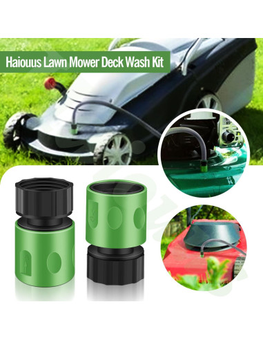 Kit de Lavado de Deck para Cortacésped Haiouus - Accesorios de Limpieza