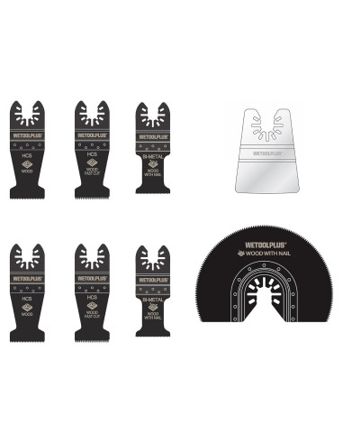 Kit de Hojas Oscilantes WETOOLPLUS DWA4216 - 10 Piezas